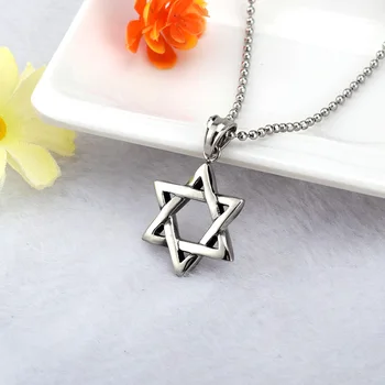 SOITIS Simplu Magen Star of David Hexagrama Pandantiv Colier Israel Evreiesc Judaica Bijuterii din Oțel Inoxidabil Femei Bărbați Bijuterii