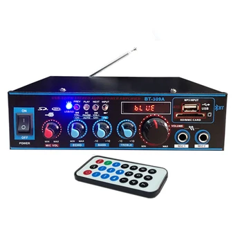 800W 12V 220V HIFI 2CH Car Audio Stereo Amplificator de Putere Bluetooth FM Radio Home Theater Amplificatoare Muzica Subwoofer Sistem de Sunet