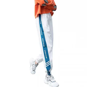 Uscare Rapidă Casual Largi Jogging Pantaloni De Trening Femei Reflectorizante Harajuku Înaltă Talie Pantaloni Sudoare Streetwear Doamnelor Pantaloni De Vara