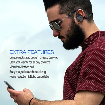 Aimitek HV600 Guler Bluetooth Căști fără Fir, Căști Stereo Handsfree Casca Sport Căști cu Microfon Pentru Smartphone