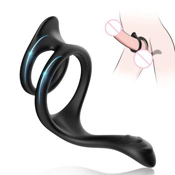 Silicon anal inel penis inel masaj G-spot stimulator masturbari sex masculin dispozitiv de adult, erotic, sex anal sex masculin produse