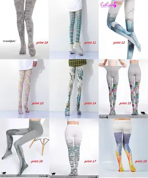 Noi Modele De Înaltă Calitate Flexiable Print Colanti Vopsea De Moda Model De Chilot Iarna Moale, Colorate Ciorapi Pentru Femei Fete