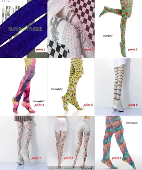 Noi Modele De Înaltă Calitate Flexiable Print Colanti Vopsea De Moda Model De Chilot Iarna Moale, Colorate Ciorapi Pentru Femei Fete