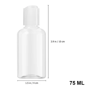 12pcs Reîncărcabile Gol Sticla Cosmetice Pentru a Călători în aer liber 75ml Spuma Sampon Recipient de Apa Apăsați Capac de Sticla De Lotiune Crema A4