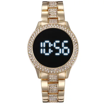 Vogue din Oțel Inoxidabil Dor Femei Ceasuri Digitale LED Ceas de mână Doamnelor sex Feminin Elegant Ceas Electronic Pentru Cadou pentru Prietena