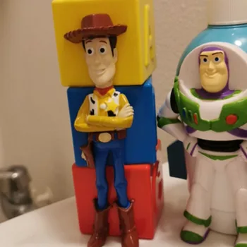 Toy Story 4 Woody, Buzz Lightyear Jessie Creative 350ML Cutie de Desene animate Sticla de Sampon ABS figurina de Colectie Model de Jucărie