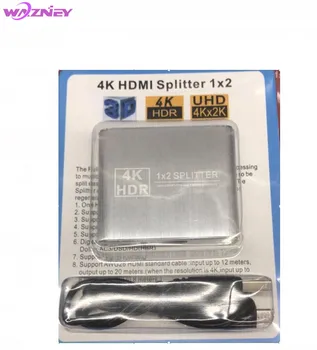 50set aliaj Metalic foarte subtire de Splitter-ul HDMI V1.4 HDR 4K x 2K 2 Port 1 din 2 pentru Full HD 1080P si 3D de Rezoluție