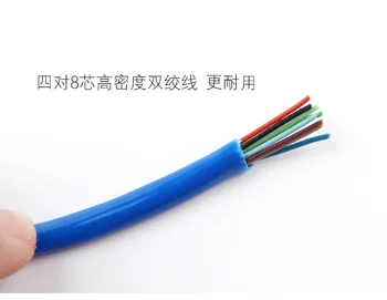 2019 10m/20m 30m 8pini Conector Ethernet Rețea de Internet prin Cablu Cablul de Linie de Sârmă Albastru Rj 45 Lan