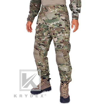 KRYDEX Tactice BDU G3 Luptă Pantaloni Multicam CP Stil de Luptă Asalt Pantaloni BDU Uniformă w/ genunchiere Militare de Vânătoare