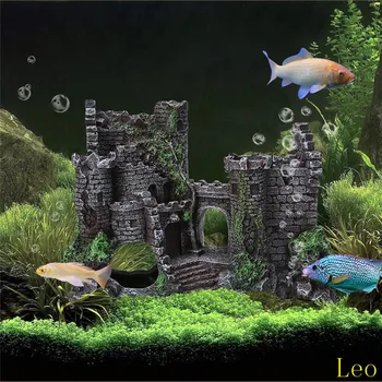 Acvariu Dotari Rășină Artificială Decoratiuni Rezervor De Pește Vechi Castel De Amenajare A Teritoriului Pentru Acvariu Rock Pestera Construirea Decor