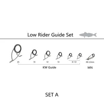 NooNRoo KW Seria Low Rider Ghid Stabilite de apă Sărată de Turnare & Barca Ghiduri de un set (7pcs)
