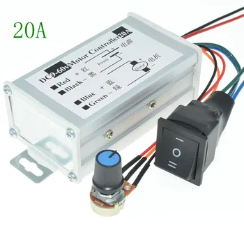 20A PWM DC9-60V Motor Speed Controller CW CCW Reversibile 1200W