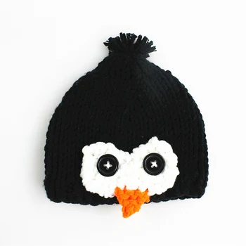 Super Drăguț Nou-Născut Fotografie Pinguin Haine Hat Set Recuzită Fotografie Fotografie Nou-Născut Băiat Cool Costume De Îmbrăcăminte Pentru Sugari