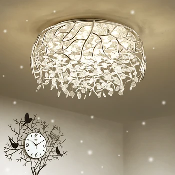 LED crystal art frunze moderne lampă de tavan Nordic decorațiuni interioare lampa de dormitor, living lampă de agățat