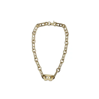 2020 Noua moda femei placat cu aur de metal B colier +brățară groasă de link-ul lanț cravată de înaltă calitate