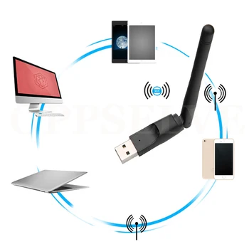 WiFi placa de Retea Wireless USB 2.0 150M 802.11 b/g/n LAN Adaptor Rotativ cu Antena pentru Laptop Dongle Wi-fi Adaptoare de Rețea