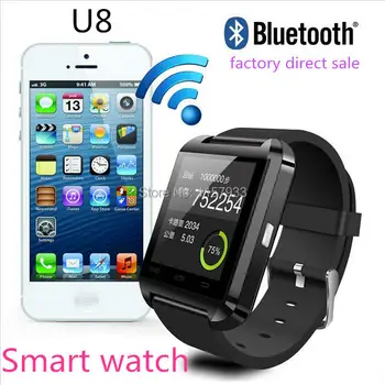 Mai ieftin Smartwatch Bluetooth Smart Watch U8 Ceas digital ceas sport pentru Android Samsung telefon Portabil Dispozitiv Electronic