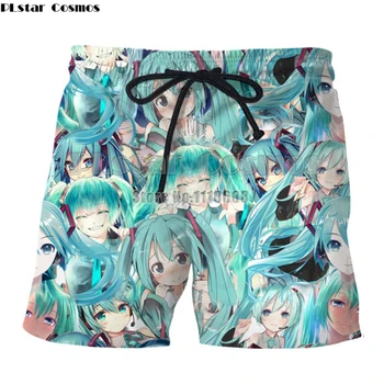 Anime Zero Ram Rem pantaloni Scurți de Bord Anime Costume de baie Uscare Rapidă Costume de baie Masculine Anime Plaja Boxer Trunchiuri pantaloni Scurți 3D Imprimate jogger