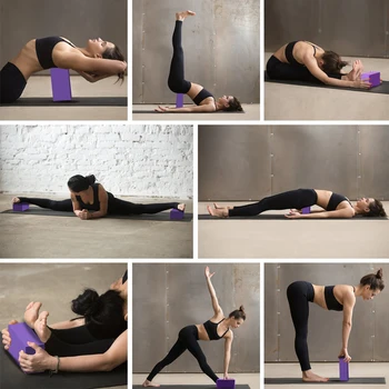 DYJY Sală de Fitness EVA Bloc de Yoga pentru Femei Colorate Blocuri de Spumă de Caramida pentru Crossfit Antrenament Exercițiu de Antrenament de Culturism, Echipamente