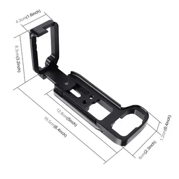 PULUZ 1/4 inch Vertical Trage de Eliberare Rapidă L Placa Suport Bază Suport pentru Sony A9 (ILCE-9) / A7 III/ A7R III