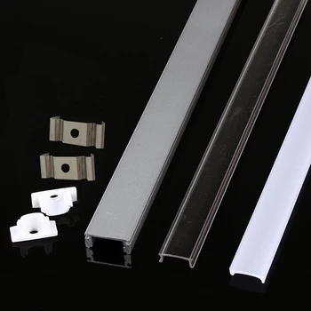 10-100 buc DHL 1m CONDUS profil de aluminiu pentru 5050 5730 LED de greu fascicul de lumină LED carcasa din aluminiu cu capac