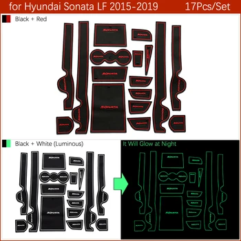 Pentru Hyundai Sonata DACĂ 2016 2017 2018 2019 Cauciuc Anti-alunecare Mat Usa Groove Cupa pad Poarta slot Coaster Interior Accesorii