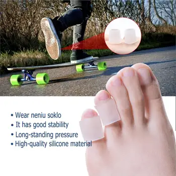 20buc Silicon Gel Degetul Mic de la picior Tub Bataturi Blistere Corector Protector Gel de Inflamație la picior Deget de la picior Deget de Protecție Picior de Îngrijire Instrument D2206