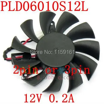 Transport gratuit PLD06010S12L 55mm 2pin sau 3pin Graphics card de fan