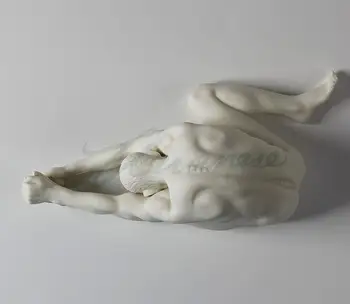 Creative decorative din ceramică mată arta de sex Masculin stai mână țineți piciorul stâng cadou de ziua acasă decorare stil cald