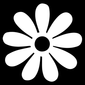 Creative Daisy Floare de Desene animate Drăguț Aplicatiile Masina Fereastră Decor Personalitate din Pvc rezistent la apa Aplicatiile alb/Negru, 16 cm*15 cm