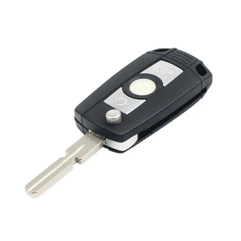 Dandkey 3 Butoane Modificate Flip Key Remote Shell Caz Pentru BMW seria 1 3 5 6 7 Seria E53 E81 E63 E38 E83 X3 E36 Z4 HU58 Netăiat Lama