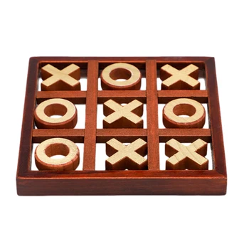 XO Lemn Tabla de Joc Jucărie de Agrement de Interacțiune Părinte-Copil Joc Zerouri Și Cruci Joc de Bord din Lemn de Joc de Puzzle Jucarii Educative