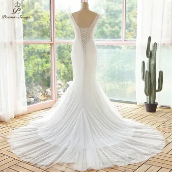 Elegant, Sexy rochie de mireasa sirena 2020 nunta pe plaja robe de mariee vestido novia rochii de mireasa căsătorie rochie boho rochie de mireasa