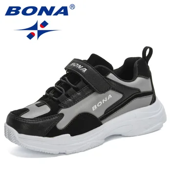 BONA 2020 New Sosire Pantofi Sport Pantofi de Moda Respirabil Copil Adidasi de Mers pe jos de Încălțăminte Adolescent Pantofi sport Copii Confortabil