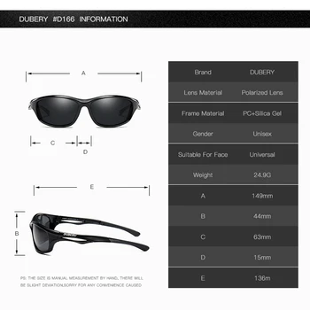 2019 DUBERY Noi Polarizat ochelari de Soare Sport Pentru a Proteja Împotriva Razelor Ultraviolete Bărbați Ochelari de Moda Ochi Protector Vânt cu Cutie