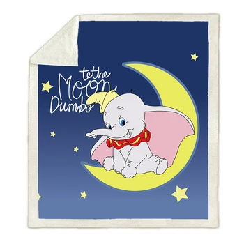 Disney Dumbo Winnie de Companie Tigru Baby Flanel Pătură de Pluș Aruncați o Canapea extensibilă Capac Twin lenjerie de Pat pentru Copii Băieți Fete Copii Cadouri