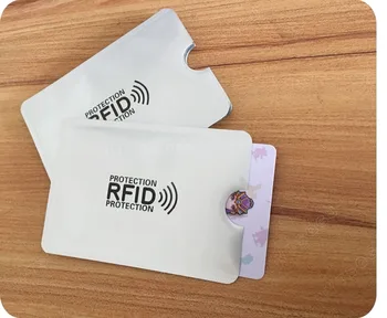 100 buc/lot Anti Scanare RFID Blocking Maneca pentru Cardul de Credit Sigure de Identitate ATM Debit Contactless IC ID Card Protector de Blocare