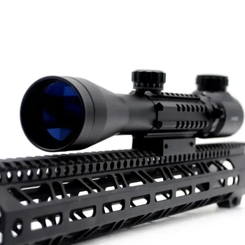 TriRock de Înaltă Calitate C3 - 9X40 EG Tactice Riflescope Roșu / Verde cu Laser Optica Sniper Vedere domeniul de Aplicare Pușcă De Vânătoare