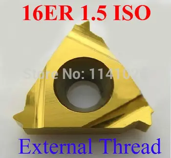 16ER 1.5 ISO Carbură de Filetare Insertii de Externe Filetare Introduce Indexabile Strung Insertii Filetate pentru Strung Titular