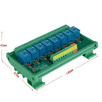 8 canale Tensiunea de Declanșare Releu Modulul PLC într-adevăr modul optocuplor modul releu cu montare pe șină DIN. Control PLC module