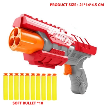 Darts Airsoft Pistol De Jucarie Nerf Gloanțe Moale Gaura Gol Capul Spuma 7.2 CM Refill Darts Glonț în condiții de Siguranță Pentru Băieți Joc de Copil pentru Copii Cadouri