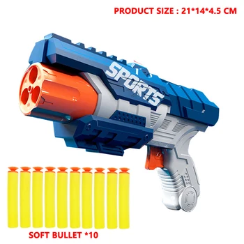 Darts Airsoft Pistol De Jucarie Nerf Gloanțe Moale Gaura Gol Capul Spuma 7.2 CM Refill Darts Glonț în condiții de Siguranță Pentru Băieți Joc de Copil pentru Copii Cadouri