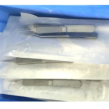 ADAMSON Forcep 12 cm din Oțel Inoxidabil Chirurgie Plastica Pensete Țesut Forceps Medicale Dressing Forceps Lățime de 0,4 mm, Cu 1*2 Cârlig