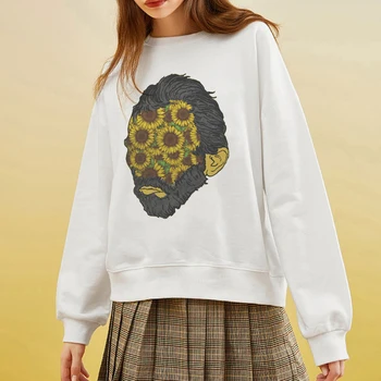 În 2020, Noul Van Gogh Arta Vintage Pictură În Ulei Model De Imprimare Harajuku Femei Weatershirt Toamna Și Iarna Cald Casual Femei Topuri