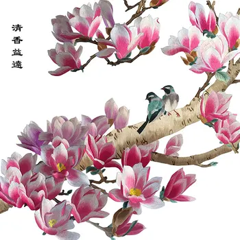 DIY Neterminate Mătase de Dud Suzhou Modele de Broderie Seturi Handmade, lucru Manual orhidee flori și păsări