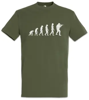 Soldat Evoluția Tricou Armata Umane Distractiv Marin Darwin Chor Shooter Soldaten