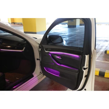 Pentru BMW seria 5 F10 F11, F18 2010-2018 Masina neon usi de interior lumina ambientala 9-culoare Auto decorative Atmosfera LED strip lumini