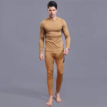 De Vânzare la cald 2020 Nou de Lenjerie de corp Termică Pentru Barbati Long Johns Iarnă de sex Masculin Termo Tricou+pantaloni Set de Warm Fleece Gros Marimea S-XXXL