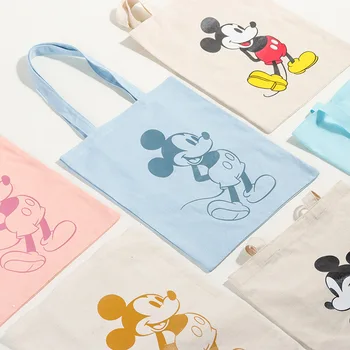 Disney autentic sac de panza pentru femei geanta de umar student ins vânt sac geantă de mână Japoneză mic sac de pânză sac de bumbac