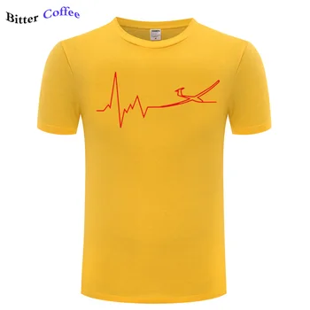 Mai nou bataile inimii planor tipărite stil de vara din bumbac tricou Maneci Scurte largi casual barbati t-shirt tee topuri